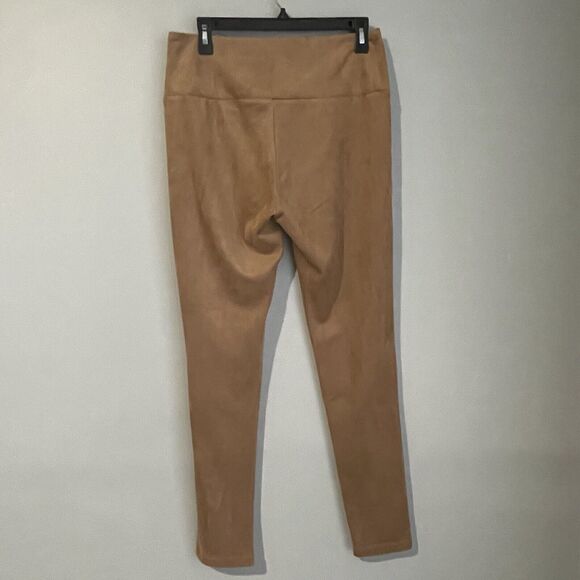 J. Mclaughlin Faux Suede Mid Rise Skinny Leg Pants Brown Size Medium - Picture 7 of 15
